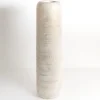 Kirkland's Home White And Gold Wood Cylinder Vase, 32 In.- Vases