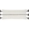 Kirkland's Home White And Gray Braided Stripe Lumbar Pillow- Pillows