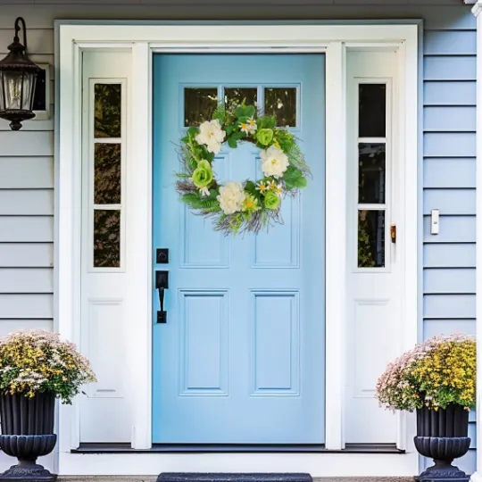 Kirkland's Home White And Green Mixed Floral Spring Wreath- Wreaths