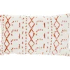 Kirkland's Home White And Orange Tufted Geo Lumbar Pillow- Pillows