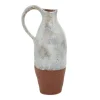Kirkland's Home White And Rust Brown Ceramic Vase, 14 In.- Vases