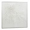 Kirkland's Home White And Silver Impasto Abstract Canvas Art Print- Canvas Art