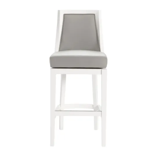 Kirkland's Home White And Swivel Bar Stools, Set Of 2- Bar Stools & Counter Height Stools