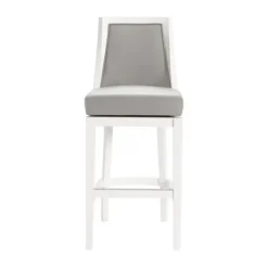 Kirkland's Home White And Swivel Bar Stool- Bar Stools & Counter Height Stools