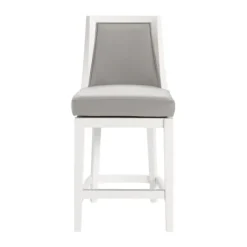 Kirkland's Home White And Swivel Counter Stools, Set Of 2- Bar Stools & Counter Height Stools