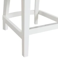 Kirkland's Home White And Swivel Counter Stool- Bar Stools & Counter Height Stools