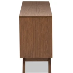 Kirkland's Home White And Walnut Mid-Century 6-Drawer Dresser- Dressers & Chests