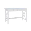 Kirkland's Home White Antique Pine X Frame Desk- Office Furniture