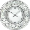 Kirkland's Home White Arabesque Mosaic Frame Wall Clock- Clocks