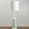 Kirkland's Home White Beaded Base Buffet Lamp- Buffet Lamps