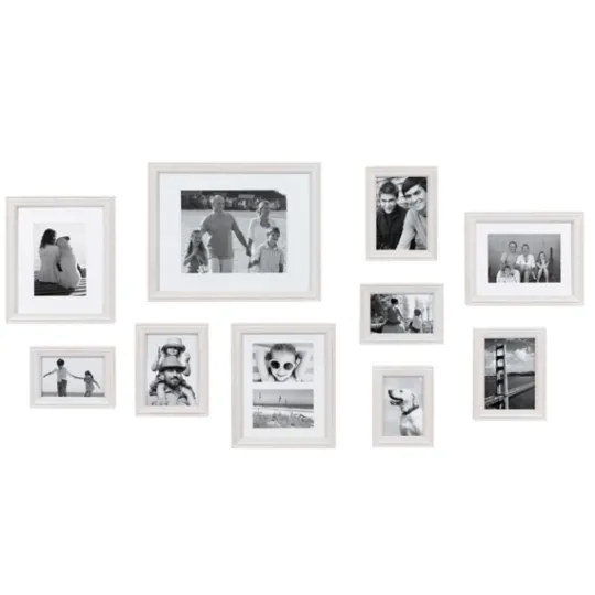 Kirkland's Home White Bordeaux 10-Pc. Gallery Wall Frame Set- Gallery Wall Frames
