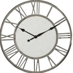 Kirkland's Home White Cambrie Ceramic Wall Clock- Clocks