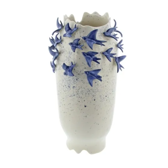 Kirkland's Home White Ceramic Coastal Vase, 18 In.- Vases