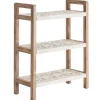 Kirkland's Home White Distressed Wood Bookshelf- Bookshelves