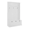 Kirkland's Home White Ellison Hall Tree With Storage Bench- Entryway Furniture