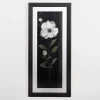 Kirkland's Home White Flower On Black I Framed Art Print- Framed Art