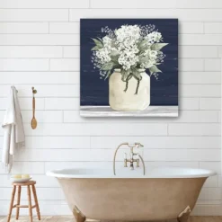 Kirkland's Home White Flowers Ii Giclee Canvas Print, 40X40 In.- Canvas Art