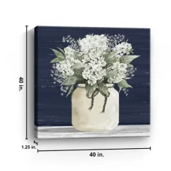Kirkland's Home White Flowers Ii Giclee Canvas Print, 40X40 In.- Canvas Art