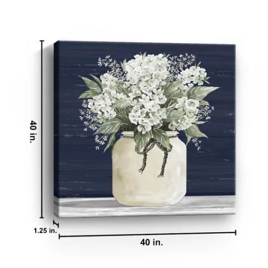 Kirkland's Home White Flowers Ii Giclee Canvas Print, 40X40 In.- Canvas Art