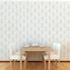 Kirkland's Home White Geometric Diamond Peel And Stick Wall Mural- Wall Murals & Wall Decals