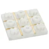 Kirkland's Home White Marble And Gold Tic Tac Toe Board- Decorative Accents