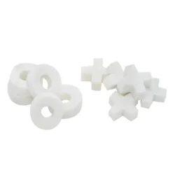 Kirkland's Home White Marble And Gold Tic Tac Toe Board- Decorative Accents