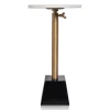 Kirkland's Home White Marble Top Tapered Base Accent Table, 12 In.- Accent & End Tables