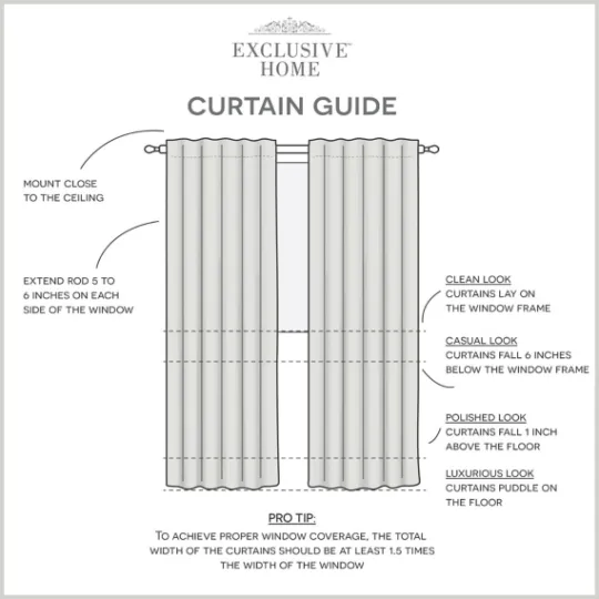 Kirkland's Home White Marl Blackout 2-Pc. Curtain Panels, 96 In.- Curtains & Drapes