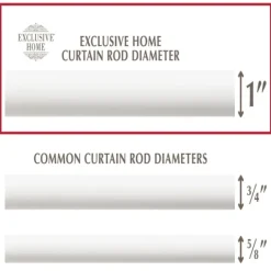 Kirkland's Home White Mirrored Mosaic Curtain Rod, 120 In.- Curtain Rods & Hardware