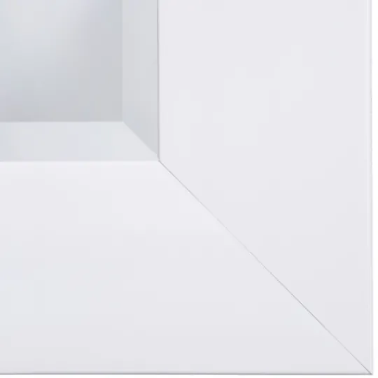 Kirkland's Home White Rectangular Frame Wall Mirror- Framed Mirrors