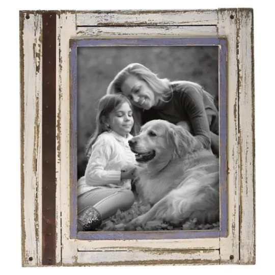 Kirkland's Home White Rustic Wooden Photo Frame, 8X10- Picture Frames
