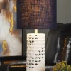 Kirkland's Home White School Of Fish Open Work Table Lamp- Table Lamps