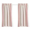 Kirkland's Home White Stripe Cafe Curtain Panel Set, 36 In.- Curtains & Drapes