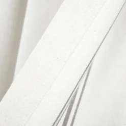 Kirkland's Home White Stripe Cafe Curtain Panel Set, 36 In.- Curtains & Drapes