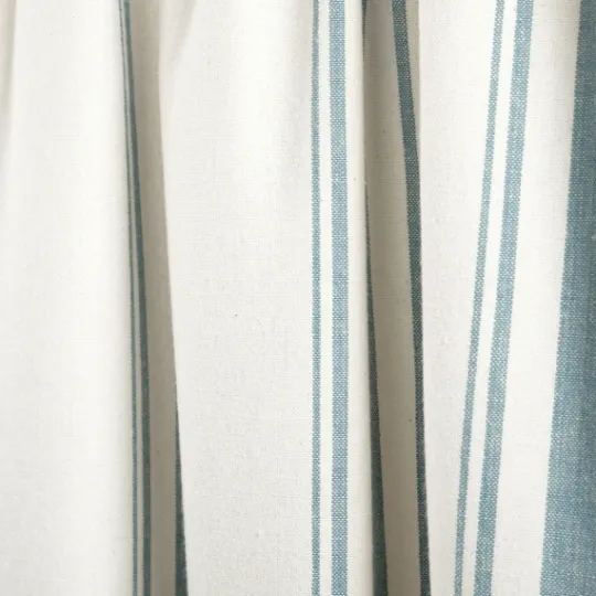 Kirkland's Home White Stripe Cafe Curtain Panel Set, 36 In.- Curtains & Drapes