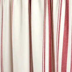 Kirkland's Home White Stripe Cafe Curtain Panel Set, 24 In.- Curtains & Drapes