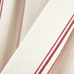 Kirkland's Home White Stripe Cafe Curtain Panel Set, 24 In.- Curtains & Drapes