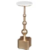 Kirkland's Home White Terrazzo Top And Base Accent Table- Accent & End Tables