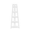 Kirkland's Home White 5-Tier Corner Ladder Bookshelf- Bookshelves