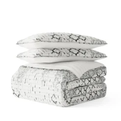 Kirkland's Home White Trellis Reversible 2-Pc. Twin Quilt Set- Quilts