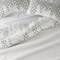Kirkland's Home White Trellis Reversible 3-Pc. Queen Quilt Set- Quilts