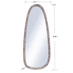 Kirkland's Home White Washed Abstract Shape Wall Mirror- Decorative Mirrors