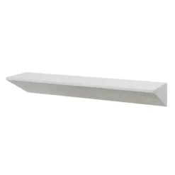 Kirkland's Home White Wedge Wood Large Floating Shelf- Shelves