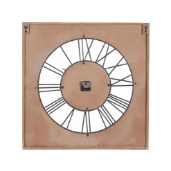 Kirkland's Home White Wood Farmhouse Square Wall Clock- Clocks