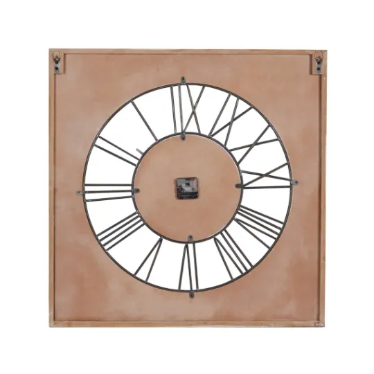 Kirkland's Home White Wood Farmhouse Square Wall Clock- Clocks