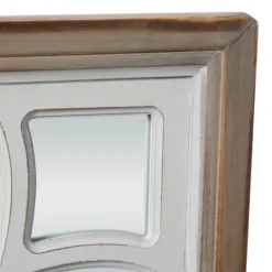 Kirkland's Home White Wood Lattice Overlay Mirror, 30X30 In.- Decorative Mirrors