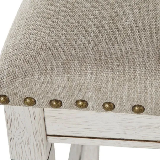 Kirkland's Home White Wood Linen 3-Pc. Usb Island And Stool Set- Kitchen Islands & Bar Carts