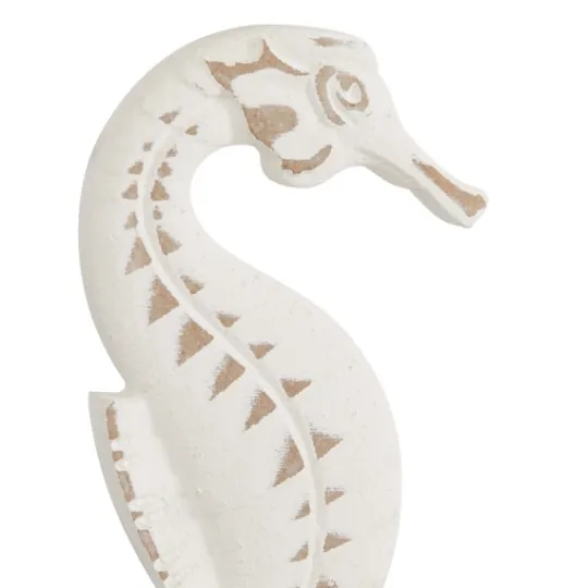 Kirkland's Home White Wood Sea Creature Statues, Set Of 3- Statues & Figurines