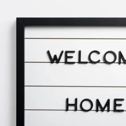 Kirkland's Home White Wood Shiplap Letterboard- Memo & Chalkboards