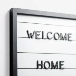 Kirkland's Home White Wood Shiplap Letterboard- Memo & Chalkboards
